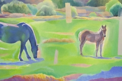 Paisaje, óleo, Arquitectura, Montaña de León, Arte contemporaneo